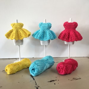 Crochet doll clothes pattern, Crochet pattern for Amigurumi doll, Crochet tutorial dresses, Crochet doll how to, Outfit doll pdf