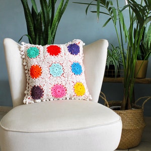 14x14 Pillow Cover Crochet Pattern Etsy