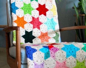 Crochet blanket, Star crochet blanket, Star blanket, Star throw blanket, Baby star blanket, Star blanket decor, Star boy blanket