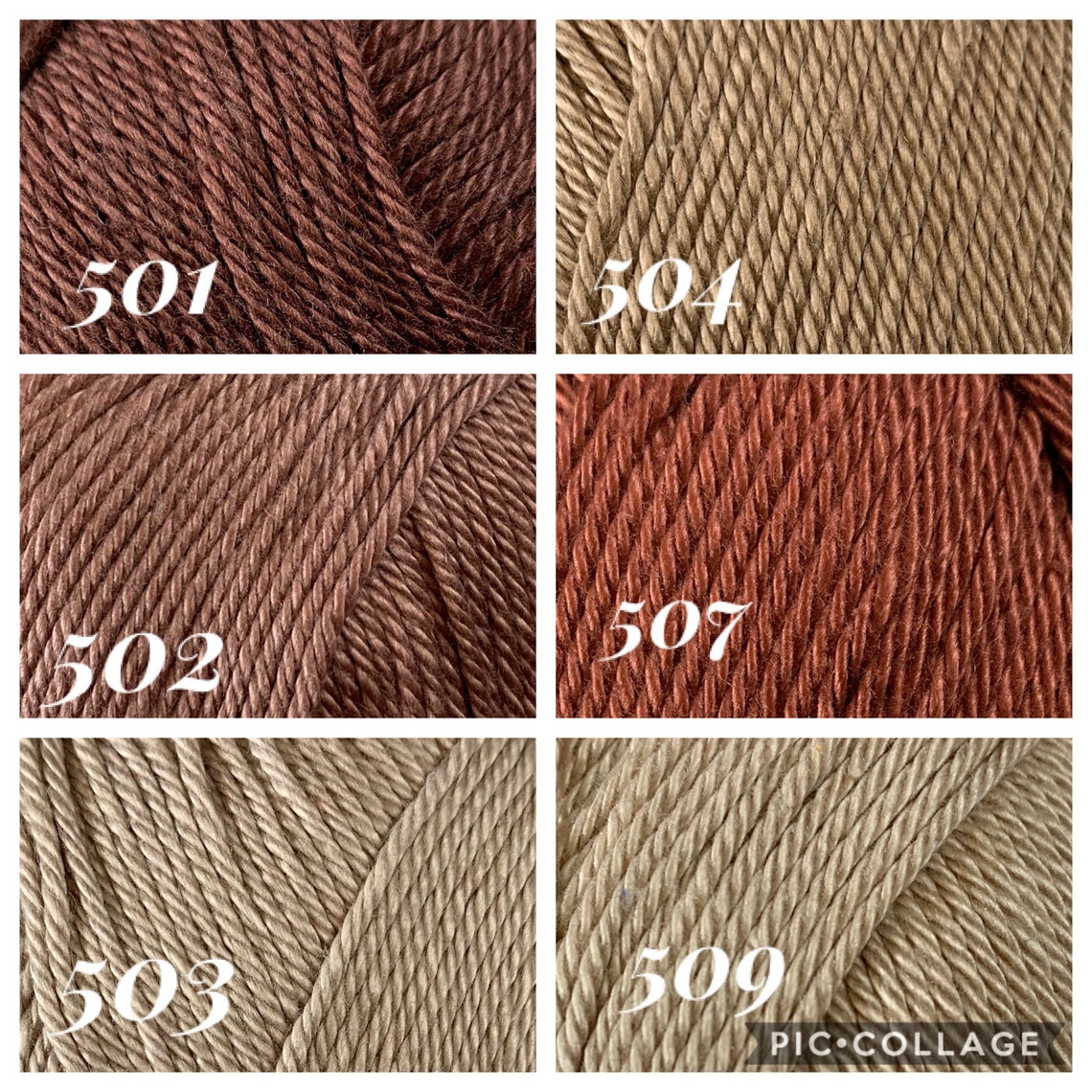 Brown Cotton Yarn Bulk Cotton Yarn Crochet Mercerized Cotton Etsy Australia