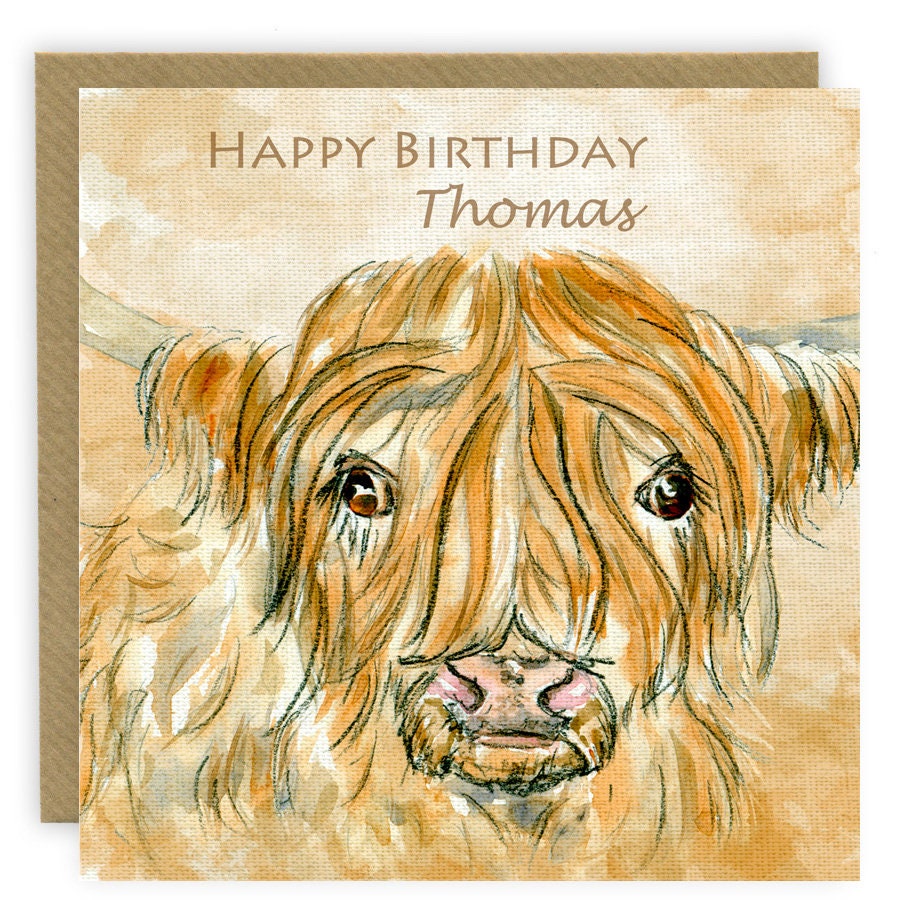 scottish highland cattle happy birthday scottish highland cattle happy birthday
