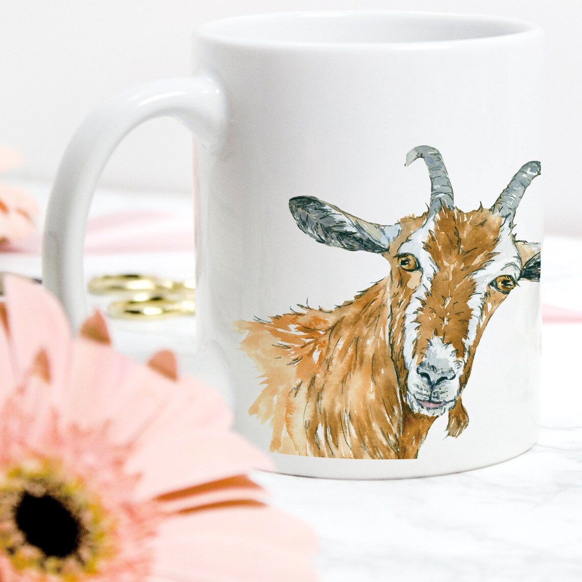 Personalised Goat Mug Mug Custom Name Mug Name Gift Goat Etsy