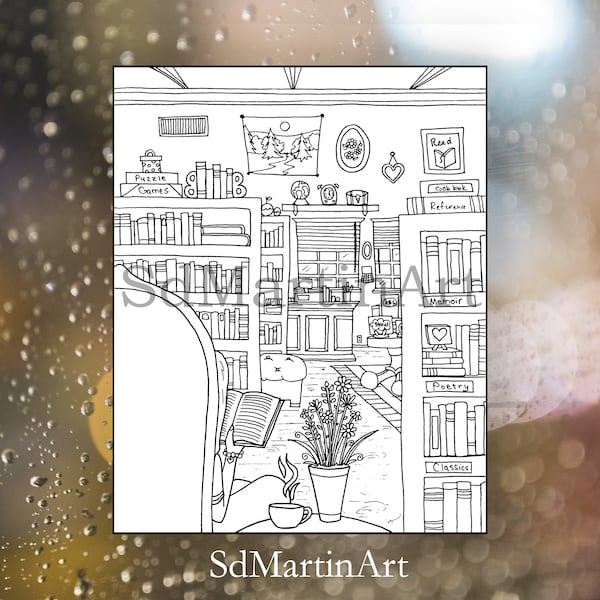 Bookstore Coloring Etsy - Il 600x600.2379007199 Fmky 