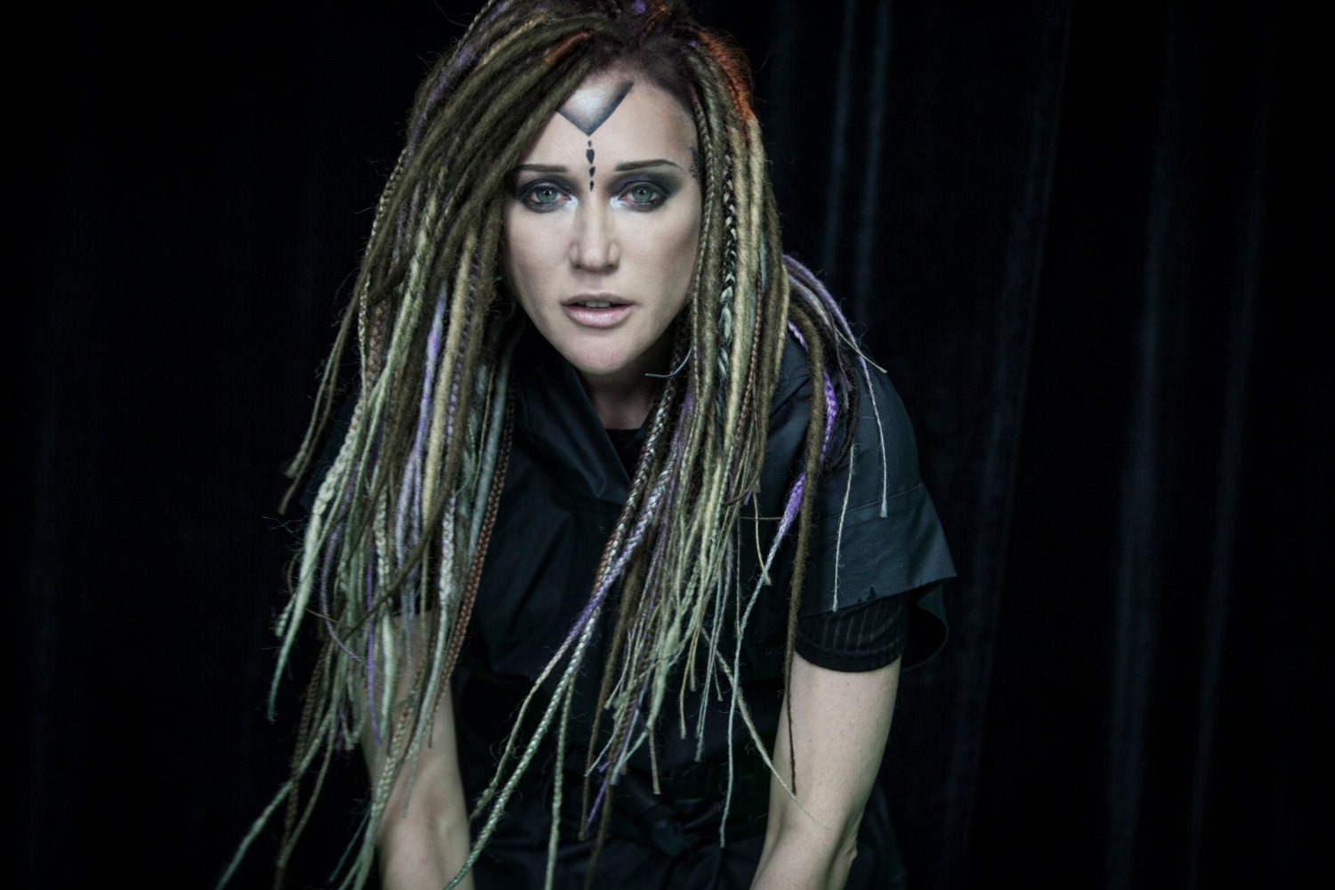 Певица линда биография фото Dirty purple ombre mix dreads and braids Etsy