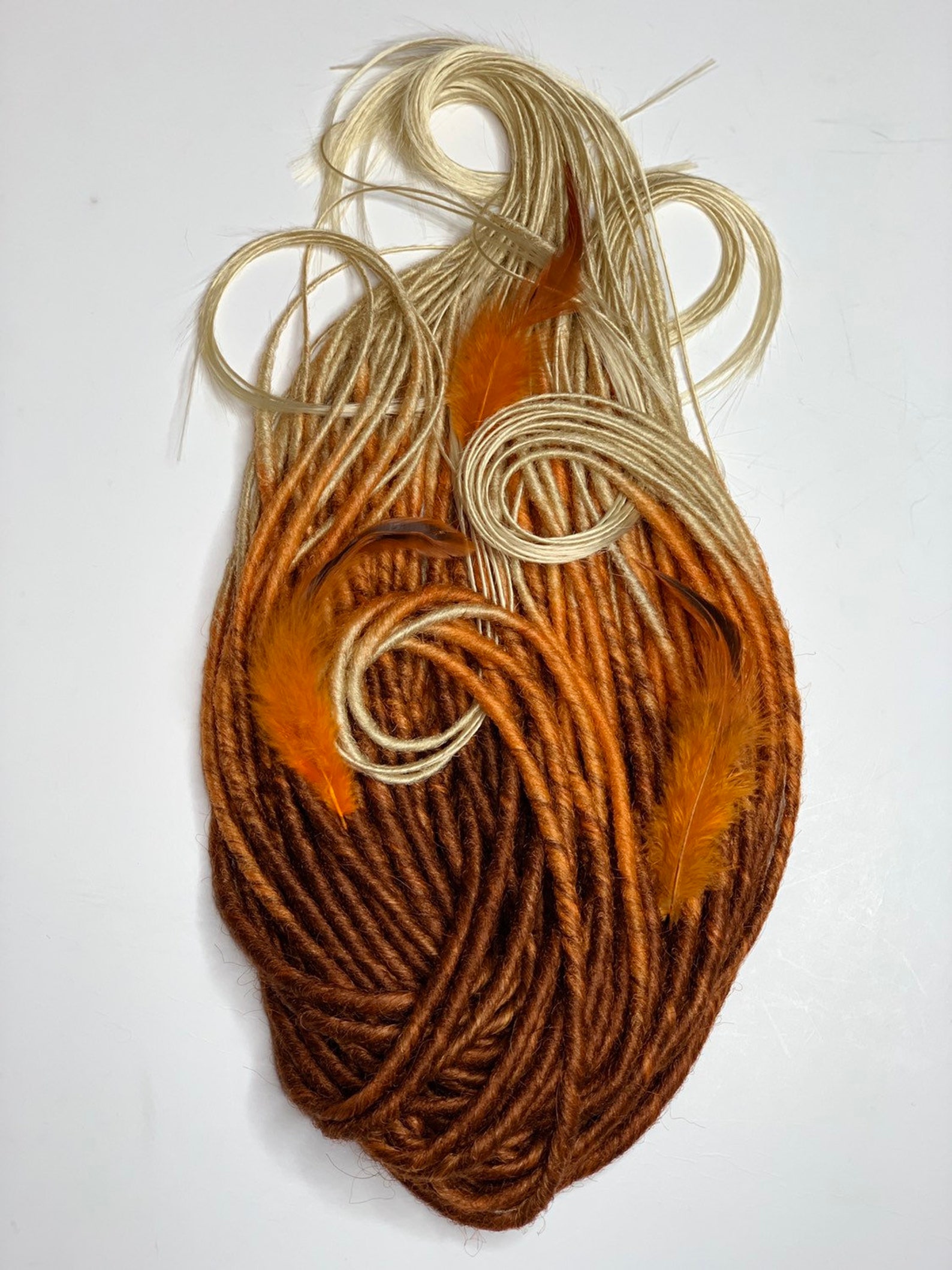COPPER synthetic dreads. Dreadlocks for red hair copper to Etsy