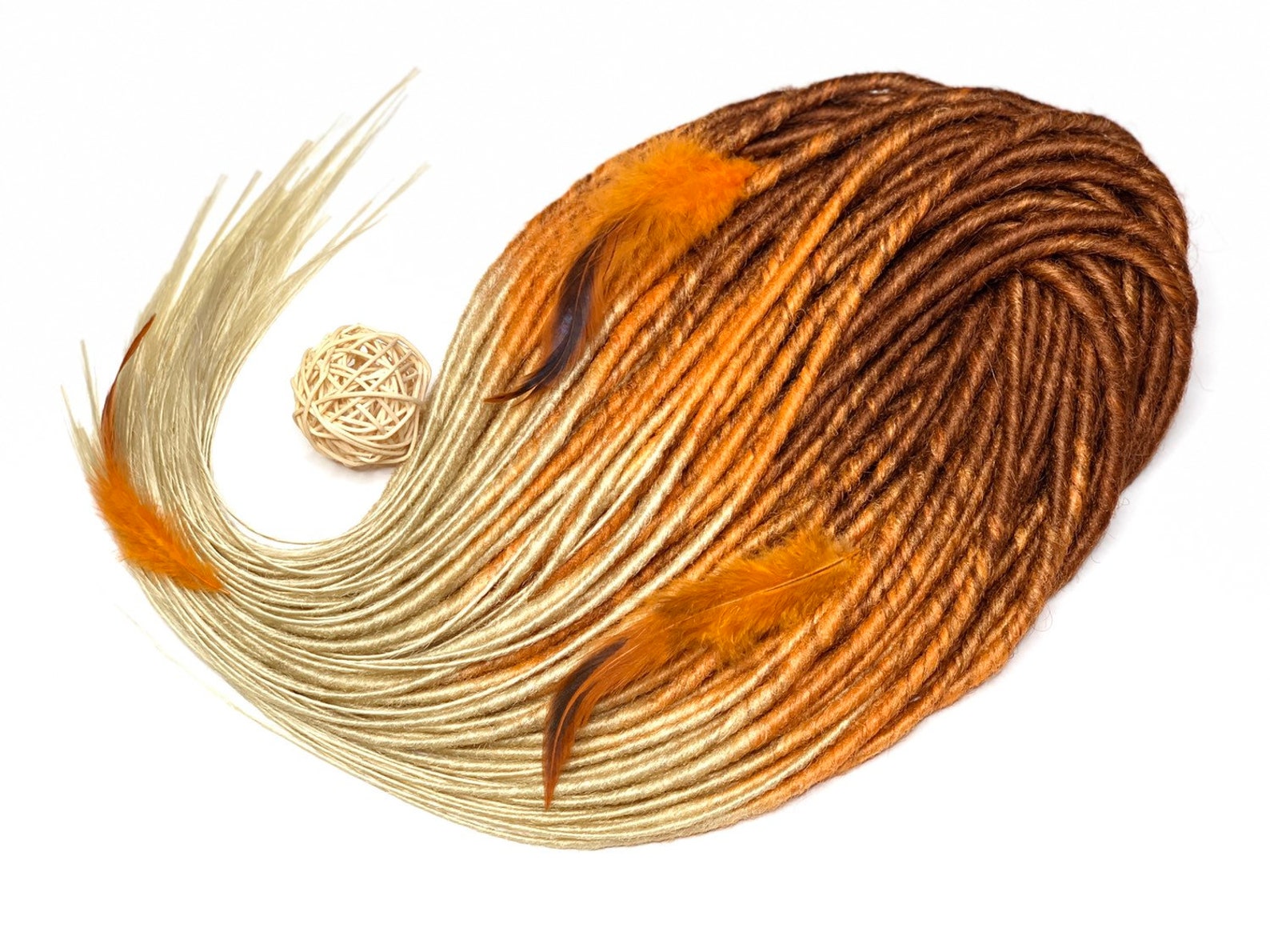 COPPER synthetic dreads. Dreadlocks for red hair copper to Etsy