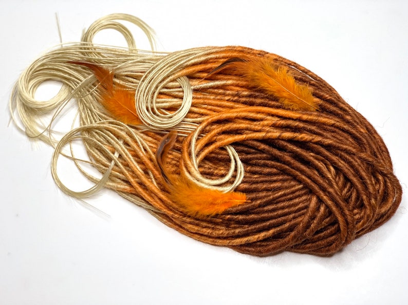 COPPER synthetic dreads. Dreadlocks for red hair copper to Etsy