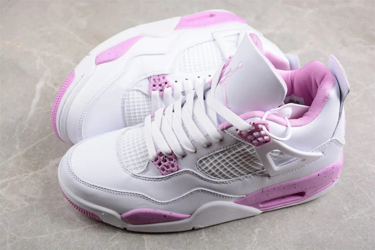 Air Jordan 4 White Pink Oreo Sneaker For Men And Women Best Gift