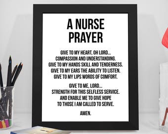 Nurses prayer | Etsy