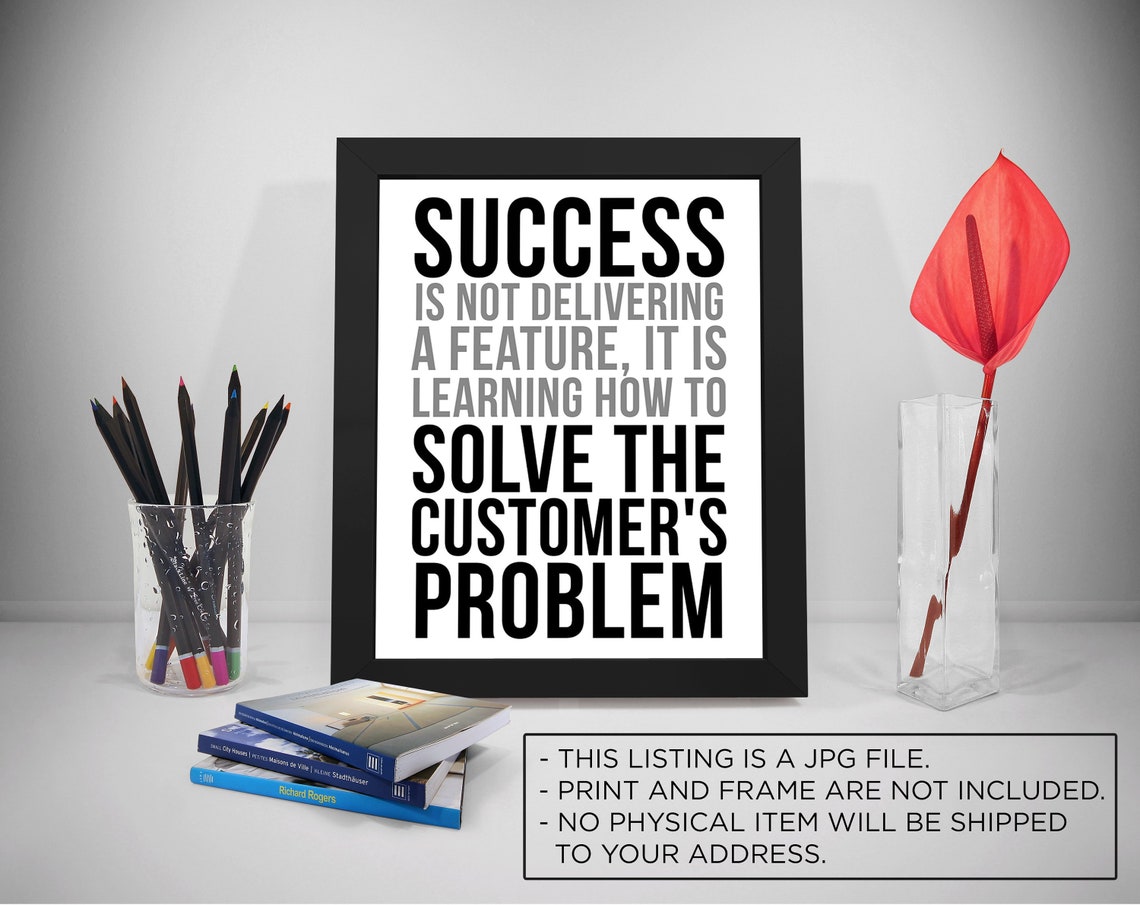 Customer Service Quotes, Customer Service Poster, Solving Customer