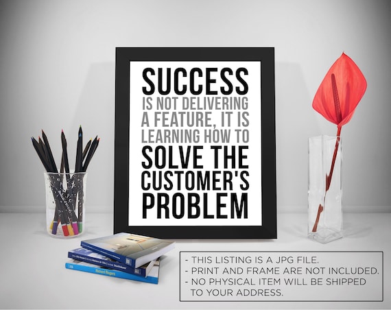 Customer Service Quotes Customer Service Poster Solving | Etsy India