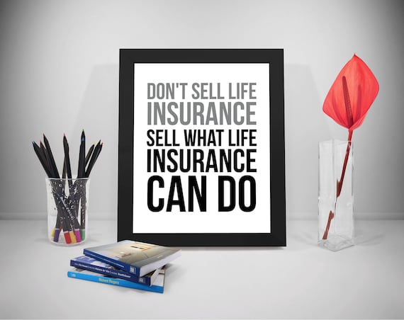 Insurance Quotes Insurance Poster Sell Sayings Selling Print | Etsy