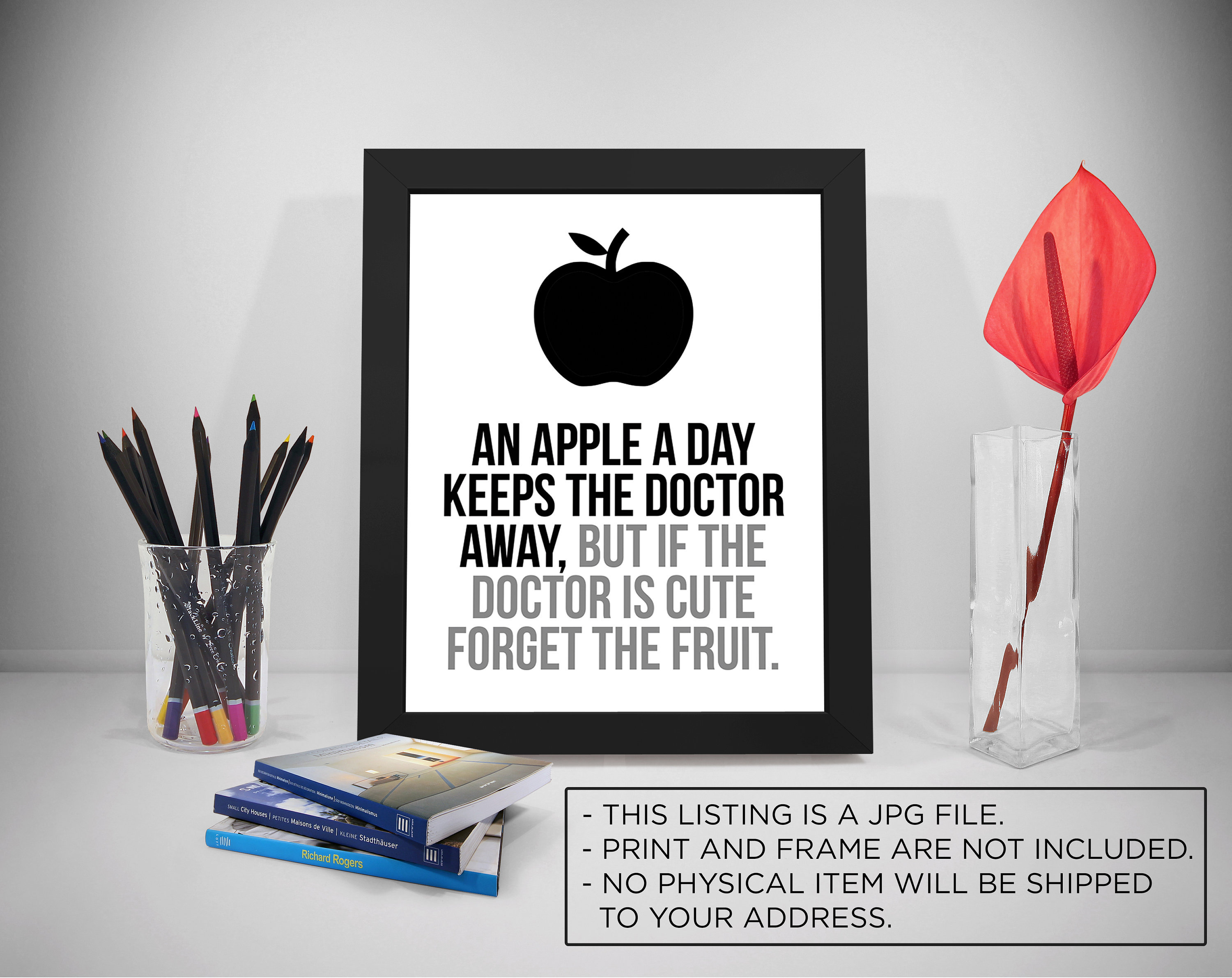 An Apple A Day Keeps The Doctor Away übersetzung www.etsy.com
