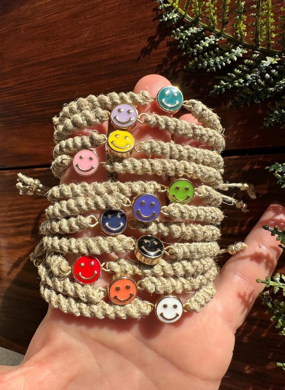 Colorful Smiley Face Bracelets