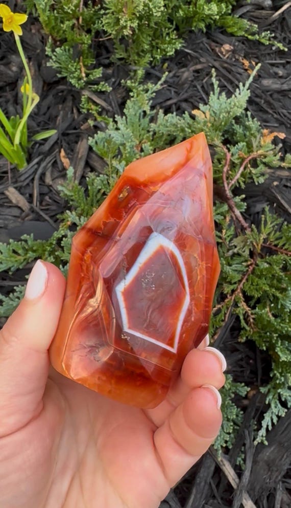 Carnelian Agate Flame