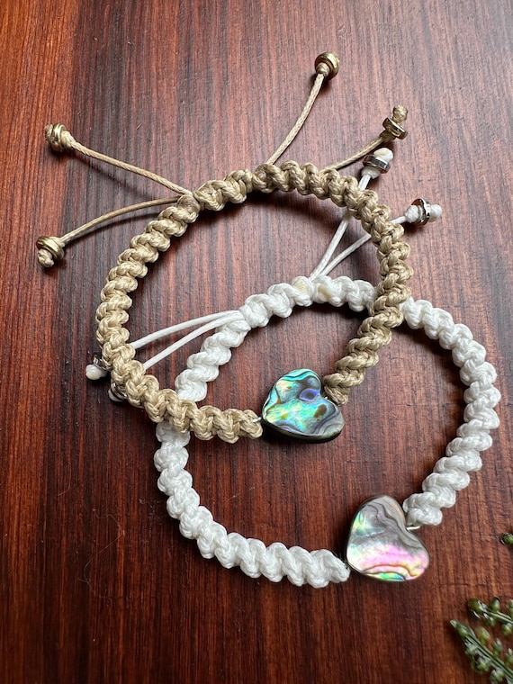 Abalone Shell Heart Bracelet