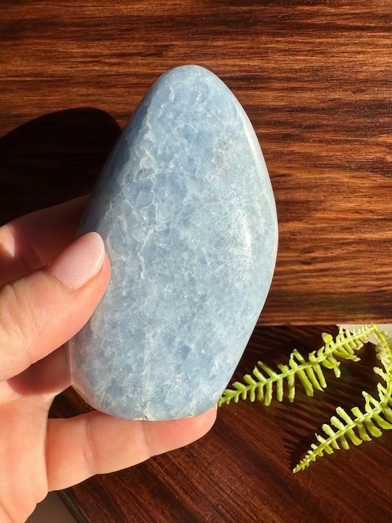 Blue Calcite polished Freeform