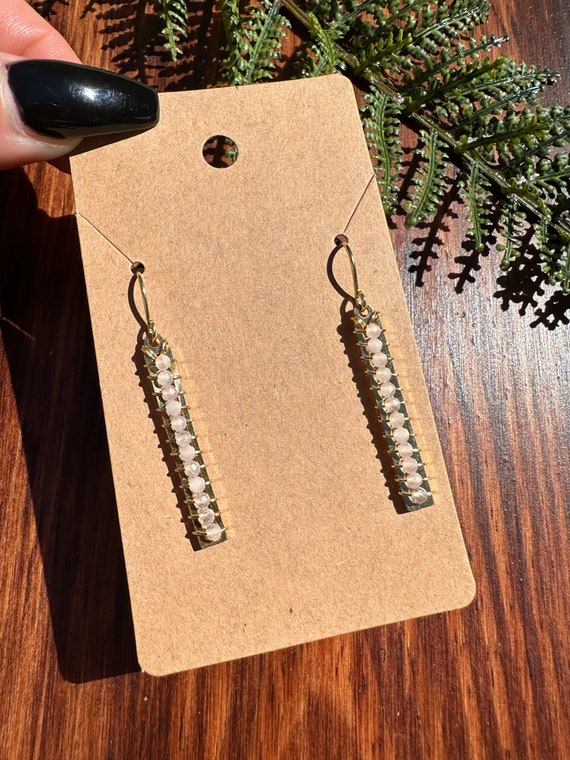 Rose Quartz Elegant Drop Earrings