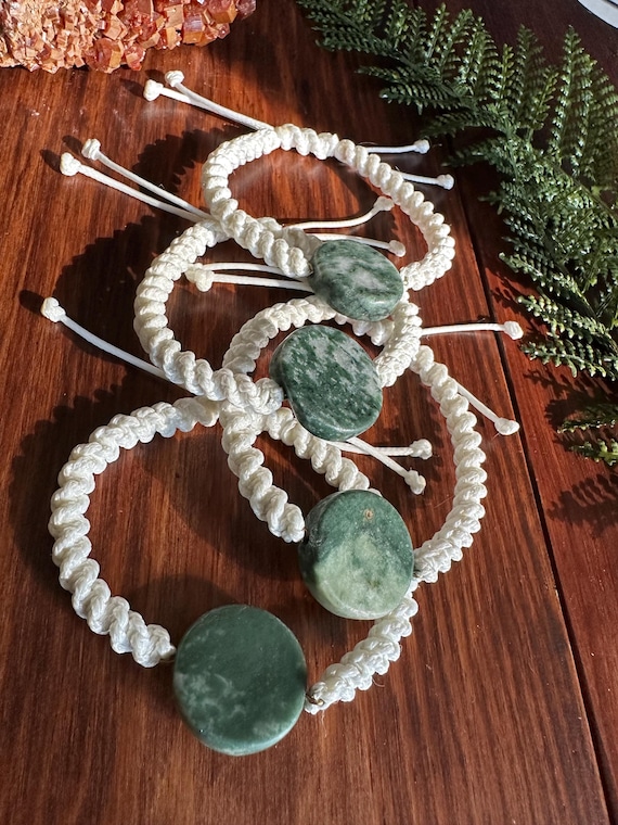 Green Stone Adjustable Bracelet
