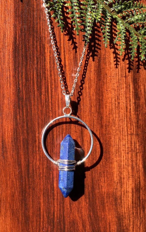 Lapis Lazuli Wrapped Pendant