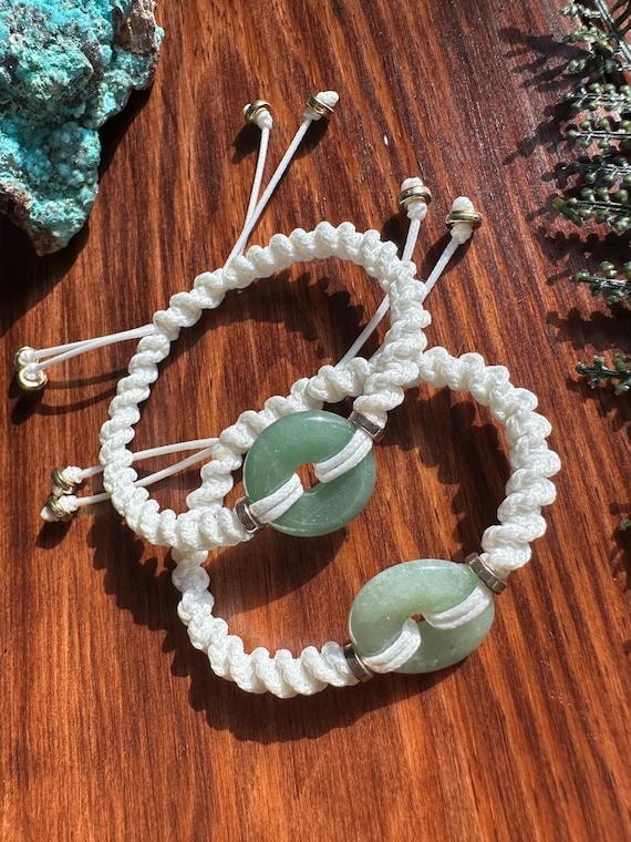 Green Aventurine  Adjustable Bracelet
