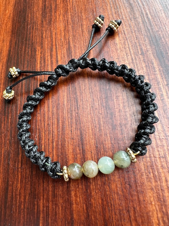 Jasper and Gold Adjustable Bracelet