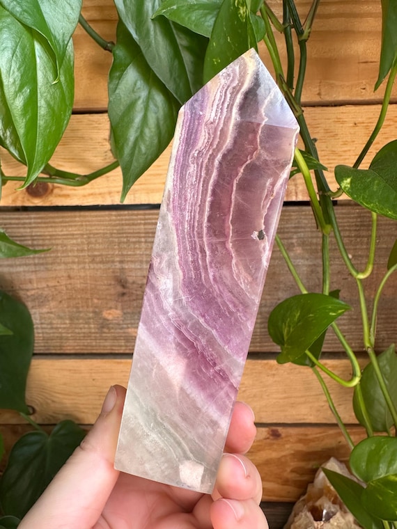 Fluorite Tower/Obelisk, Stunning Banding