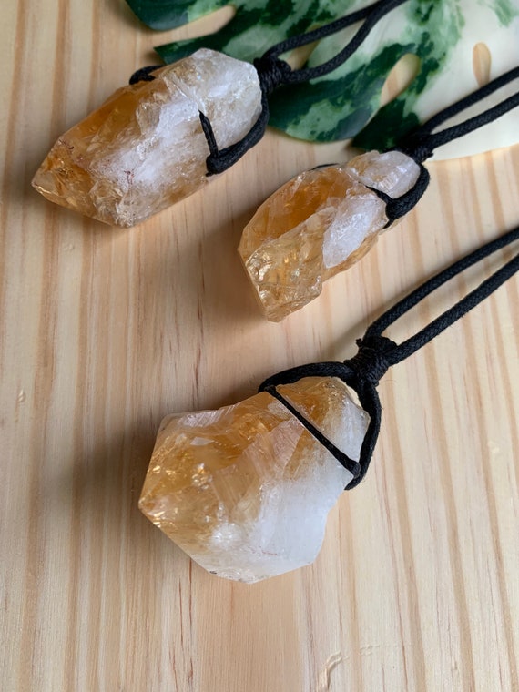 Citrine Chunk Necklace