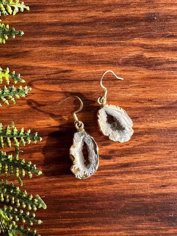Sliced Agate Earrings