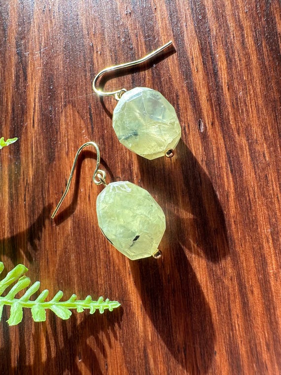 Prehnite Earrings