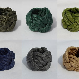 Cub Boy Venture Scout Neckercheif Slide Woggle Paracord Turk Head Knot Handmade