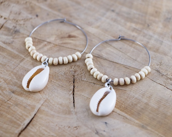Kauri Hoops in gold-plated stainless steel