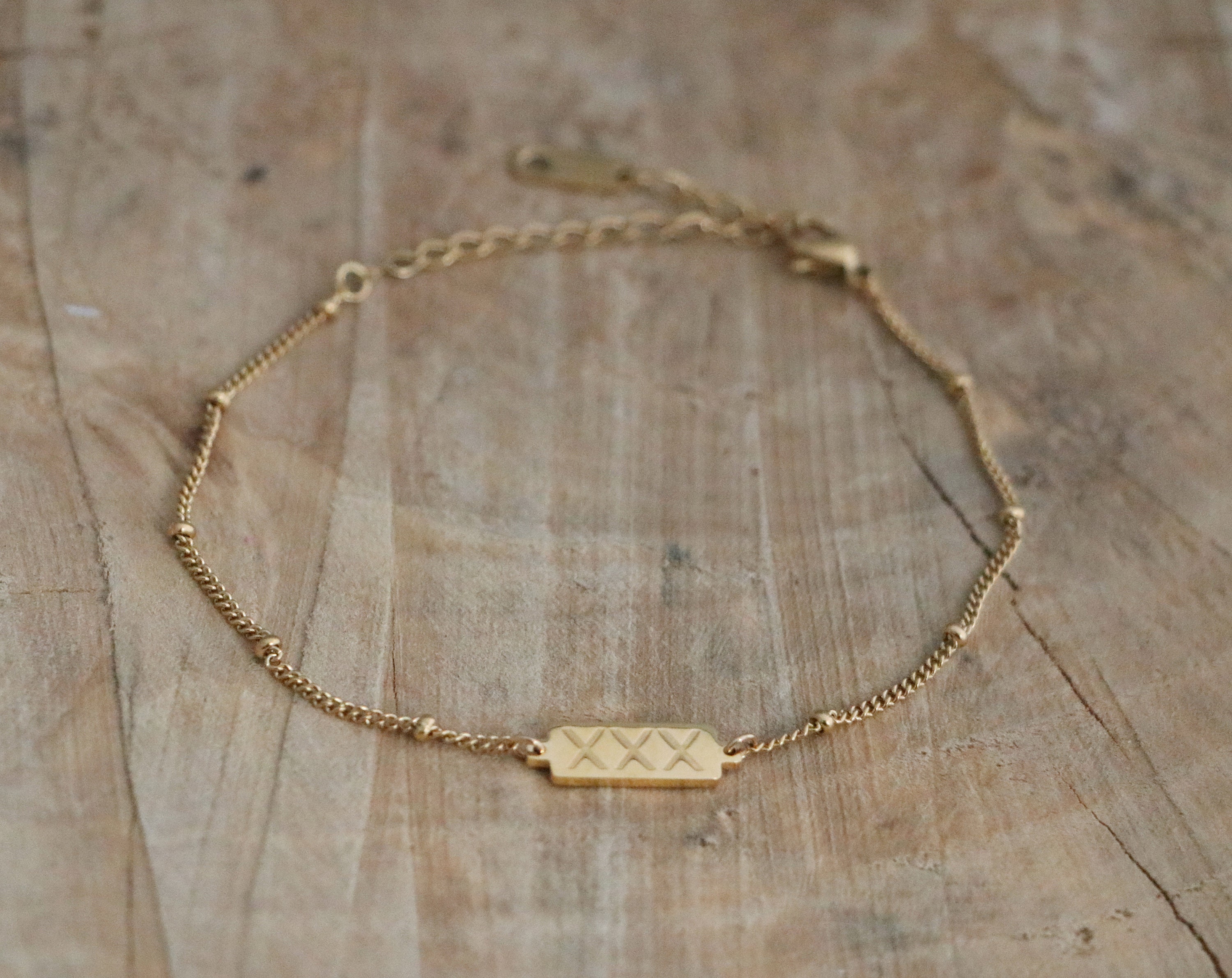 Amsterdam Bracelet Bead Chain Bracelet Stainless Steel Etsy