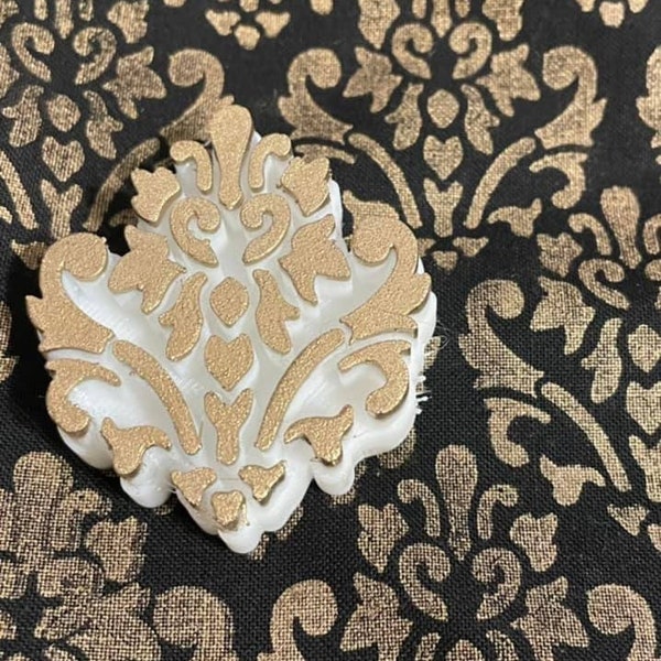 Damask Art Print Etsy