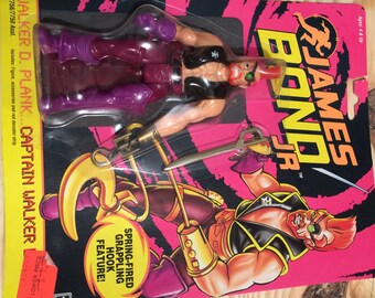 James Bond Jr. - Captain Walker - with Spring Fired Grappling Hook - 1991
