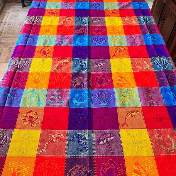 Mexican Tablecloth Etsy