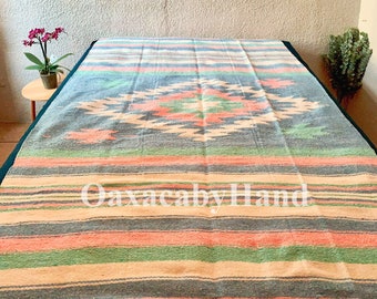 Mexican Blanket - Diamond Blanket - Baja Blanket - Different colors - Mexican Fabric - Yoga blanket - Bohemian Blanket - Bright blanket