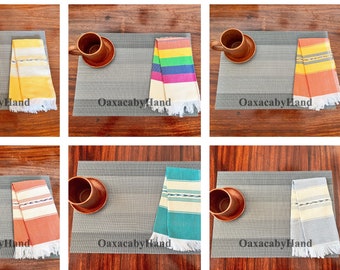 Mexican Napkins - Cotton Napkins - Hand woven napkins - Oaxaca - Handmade napkins - Dish towel