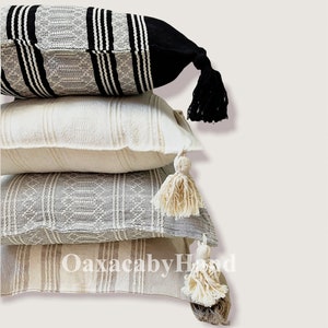 Oaxaca pillow covers - Boho pillow covers - Mexican pillow cover - 100 % Cotton - Hand woven pillow cover