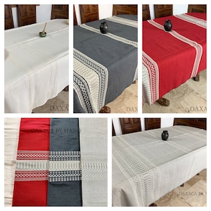 Nappe mexicaine - Différentes tailles - Nappe Oaxaca - Nappe en coton - Nappe Boho - Nappe tissée à la main