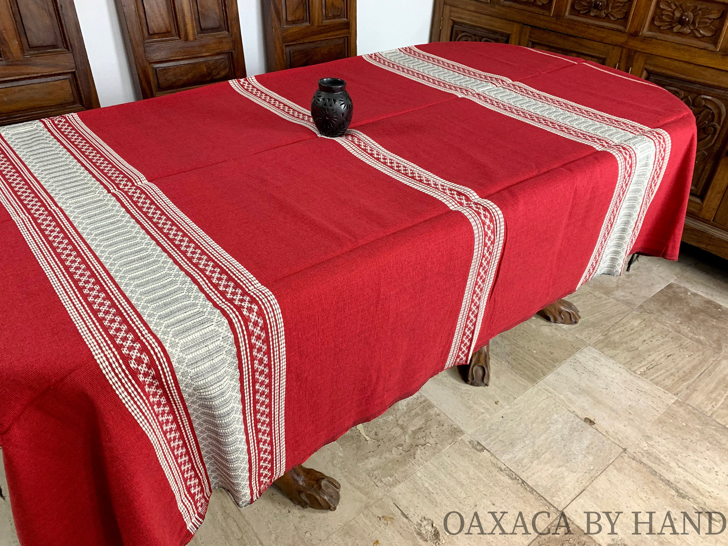 Mexican Tablecloth Different sizes Oaxaca Tablecloth Etsy