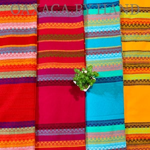 Mexican Tablecloth - Different sizes - Cinco de Mayo Tablecloth - Easy to Wash - Colorful Tablecloth - Striped tablecloth