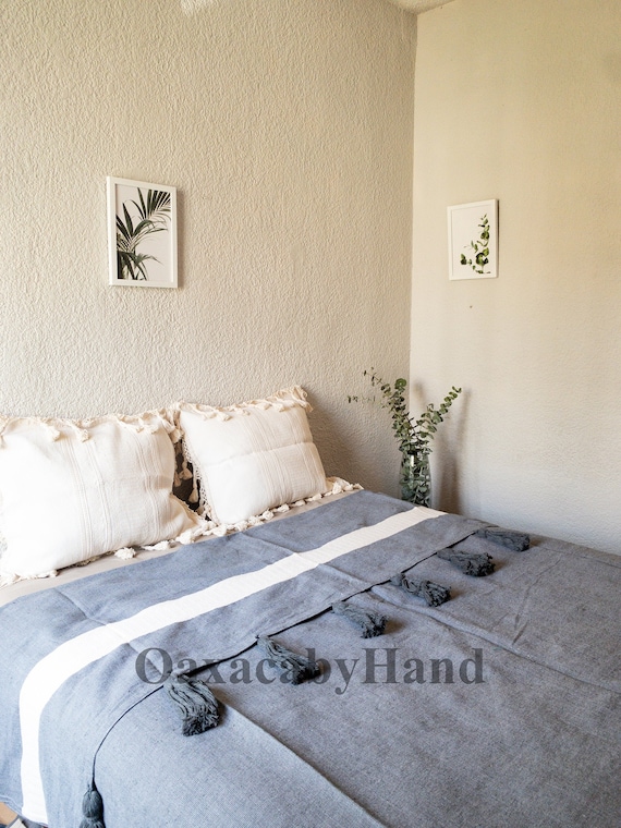 Oaxaca Bedspread Mexican Bedcover Handmade Bedspread Etsy