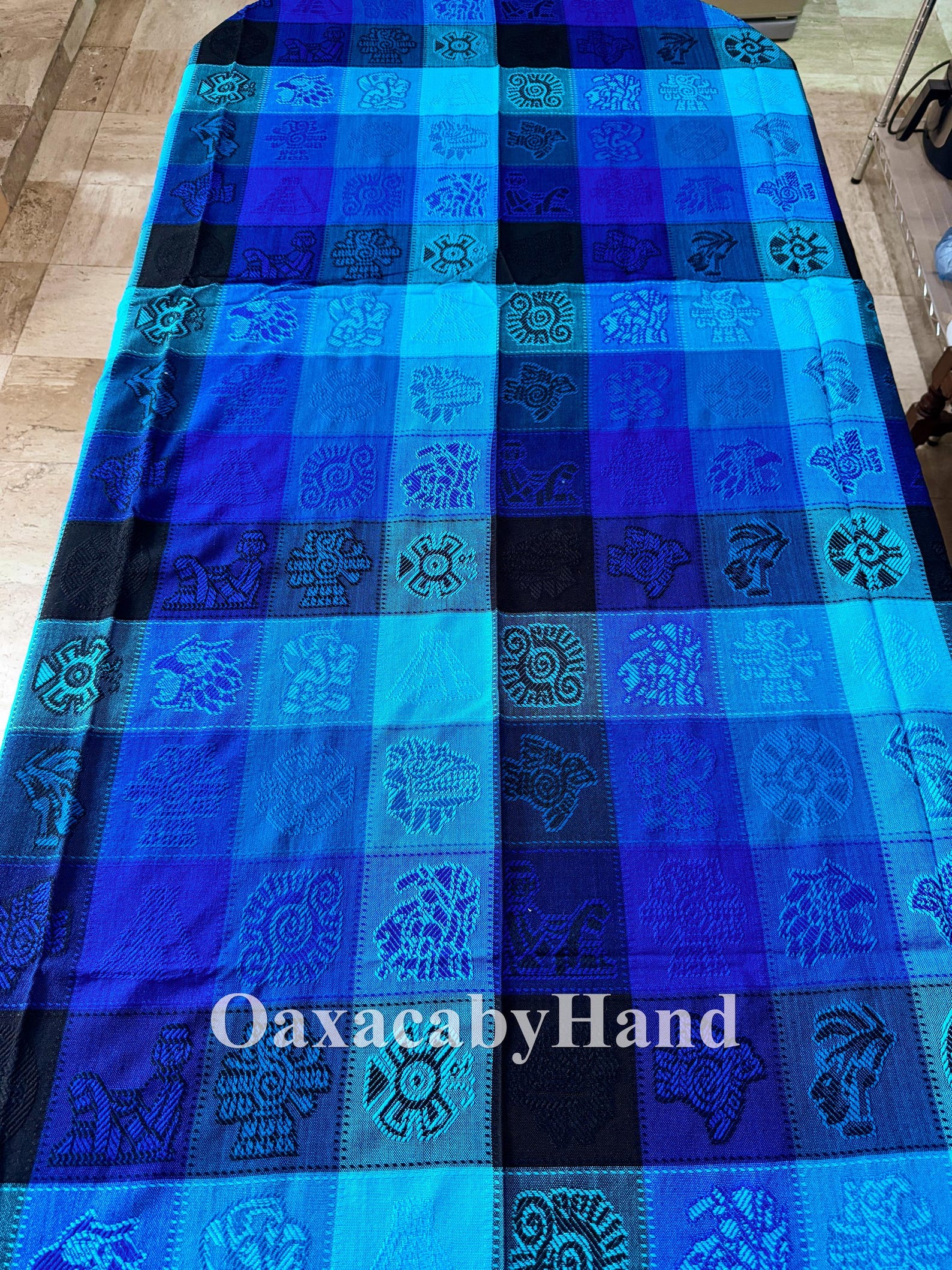 Colorful Mexican Tablecloth, Aztec Tablecloth, Different Sizes, Cinco ...
