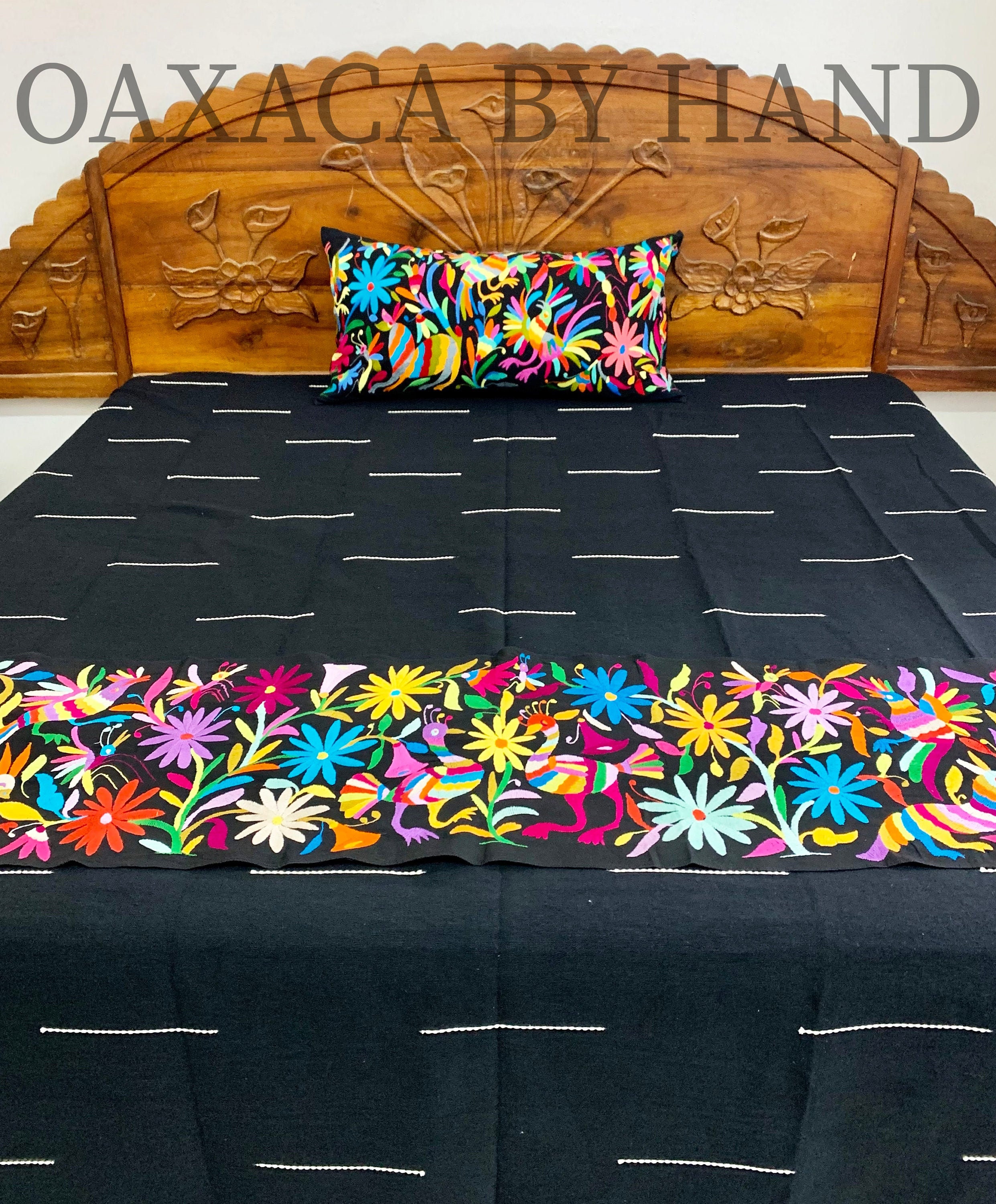 Oaxaca Bedspread King size bedspread Mexican Bedcover Etsy