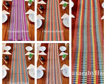 Mexican Table Runner, colorful Runner, Hand-Woven runner, Chiapas runner, Bed Runner, Different Colors Runner, Boho Runner