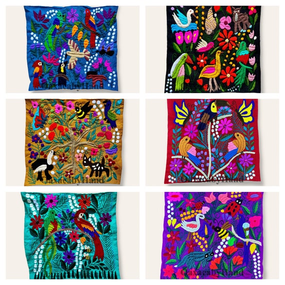 Chiapas Hand Embroidered Pillow Cover, Mexican Pillow Case, bright Pillow cover - Handmade Pillow sham - Handwoven Pillow cover