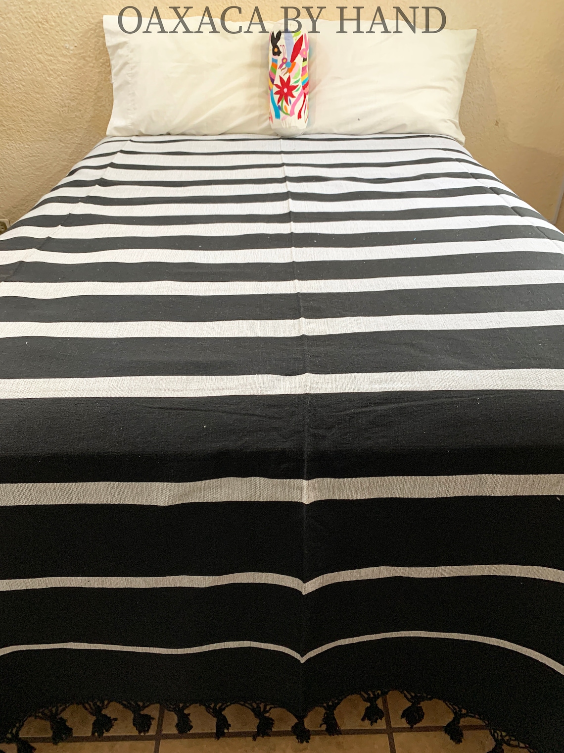 Oaxaca Bedspread Mexican Bedcover Handmade Bedspread Etsy