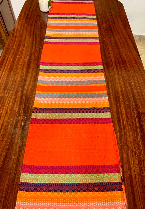 Dia De Los Muertos Tafelloper van linnen, rustiek, Mexicaans schedel, Dag van de Doden, decoratie voor huis, keuken, eetkamer, 33 x 182,9 cm