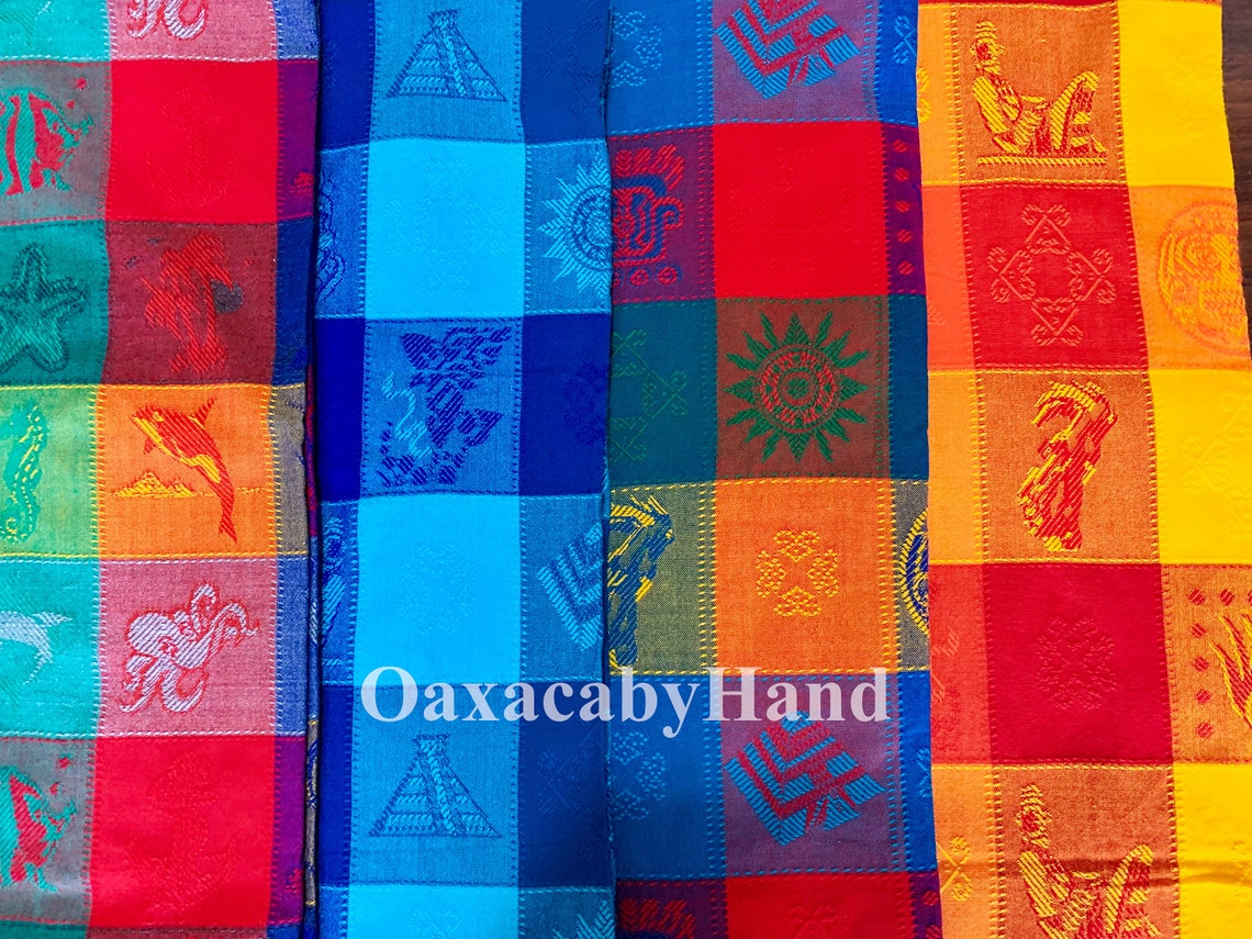 Colorful Mexican Tablecloth, Aztec Tablecloth, Different Sizes, Cinco ...